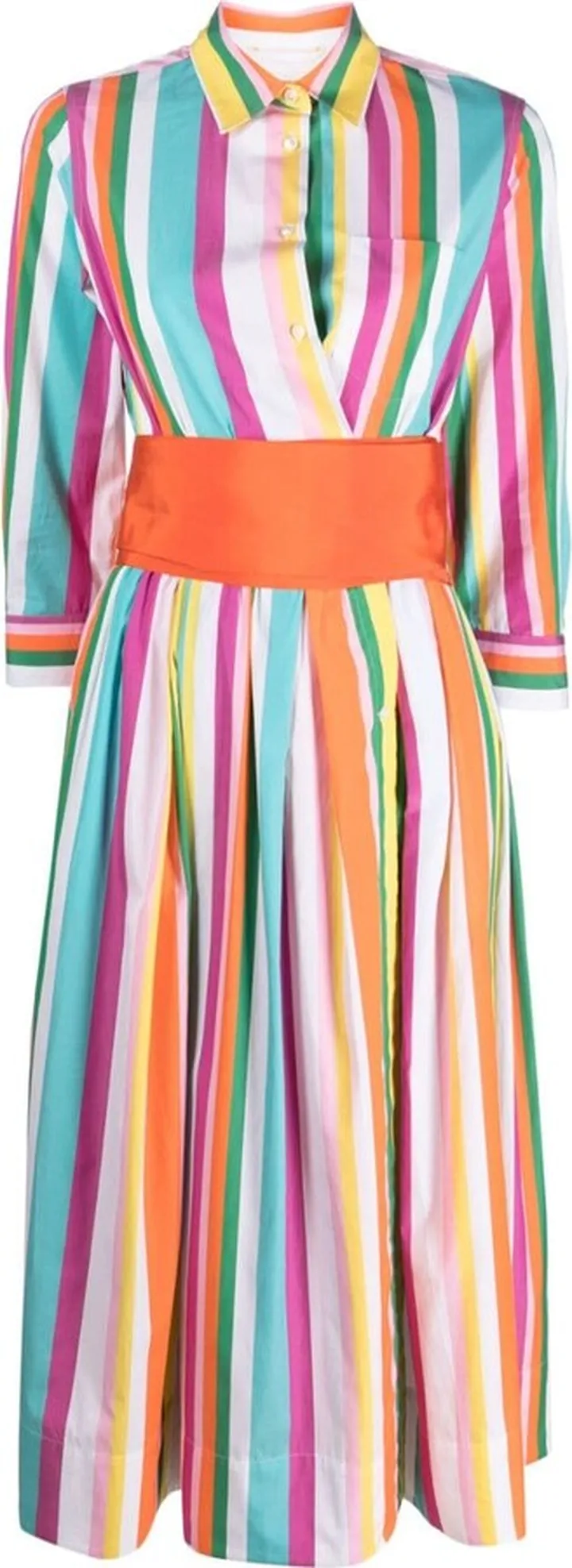 Elenat 85 midi wrap shirt dress