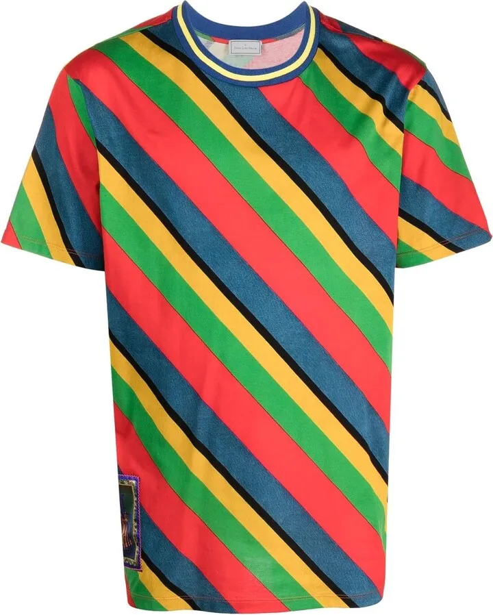 striped cotton T-shirt