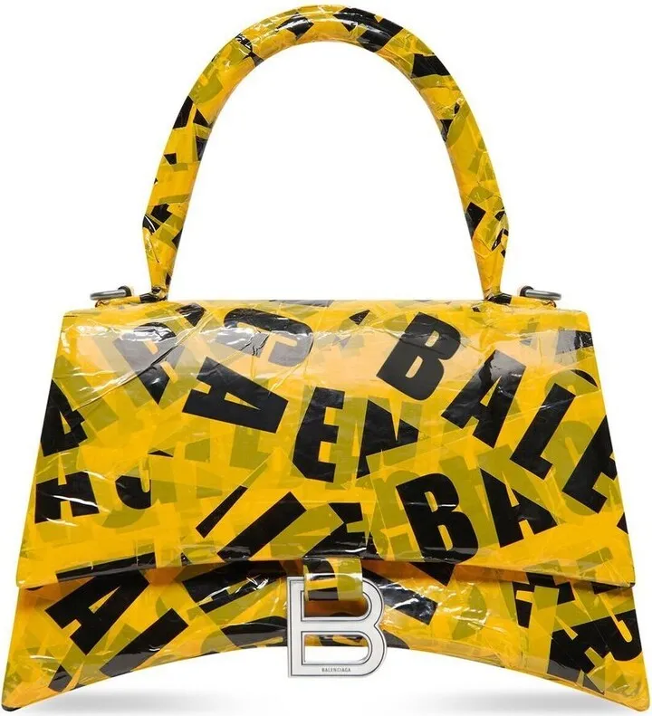 Hourglass small logo-print tote bag