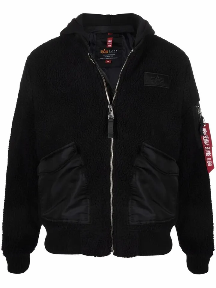CWP fleece bomber jacket