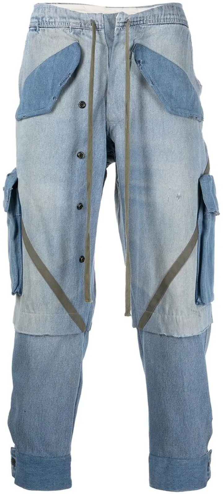 Panelled Tapered Jeans