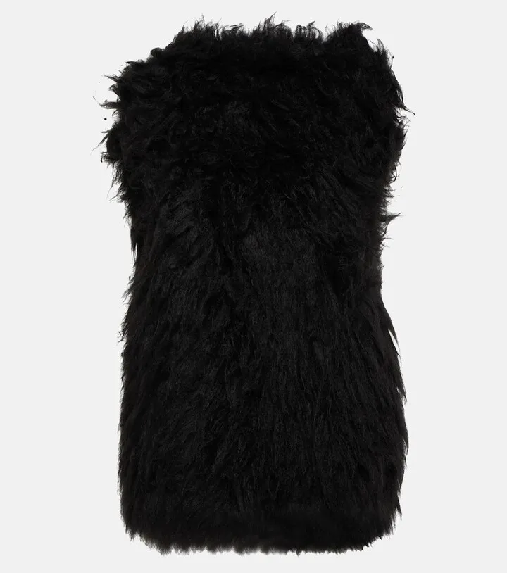 Norine faux fur minidress