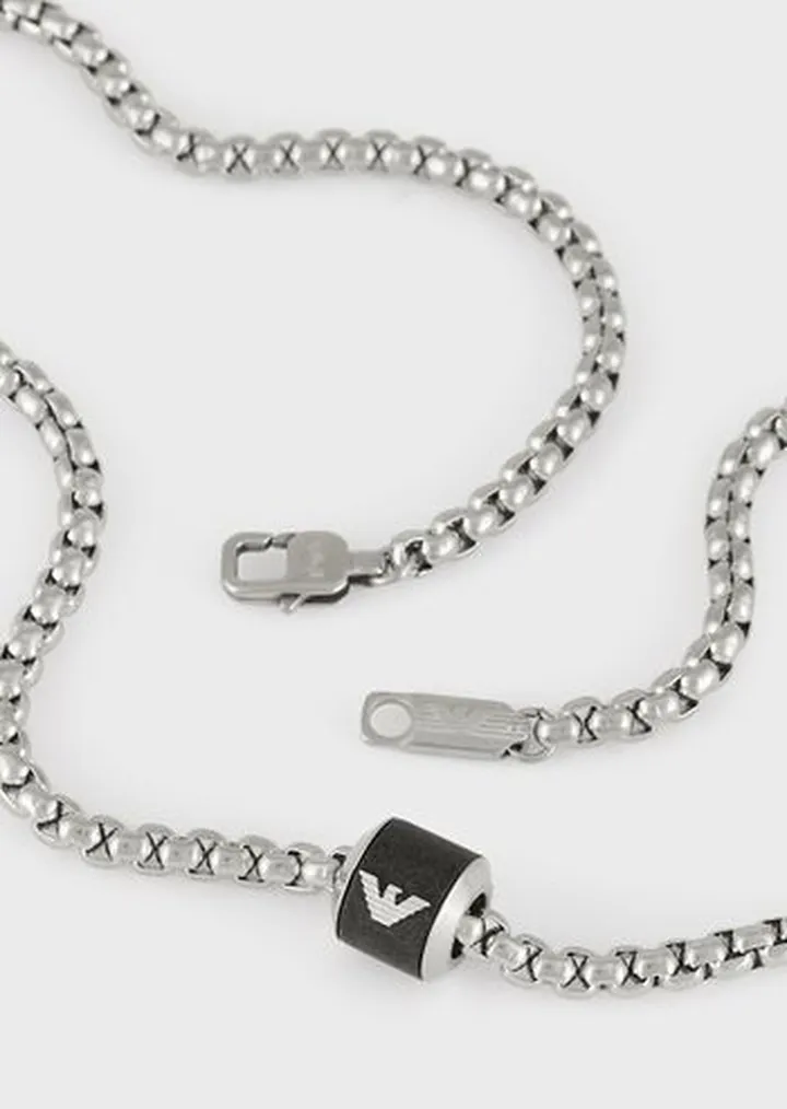 Black Marble Chain Necklace