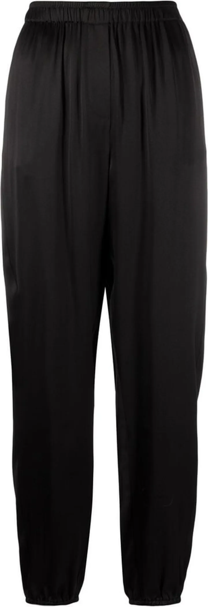 Straight-Leg Silk Trousers