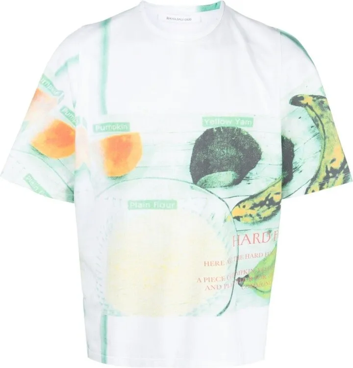 White Graphic Print T-Shirt