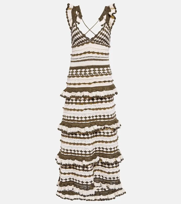 Devi crochet cotton midi dress