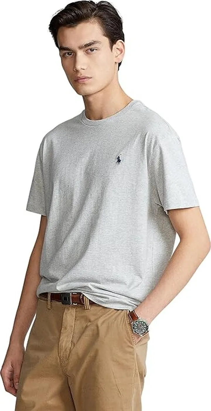 Polo Ralph Lauren Classic Fit Crew T-Shirt (Taylor Heather) Men's T Shirt