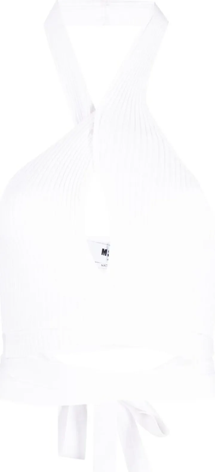 Ribbed-Knit Halterneck Top