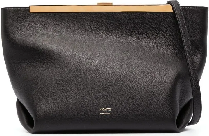 Black Augusta Leather Crossbody Bag