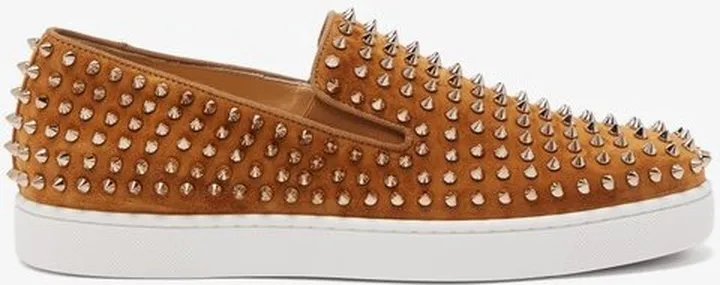Roller-boat Spike-embellished Slip-on Trainers