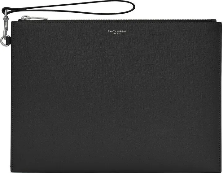 Logo Zipped Clutch