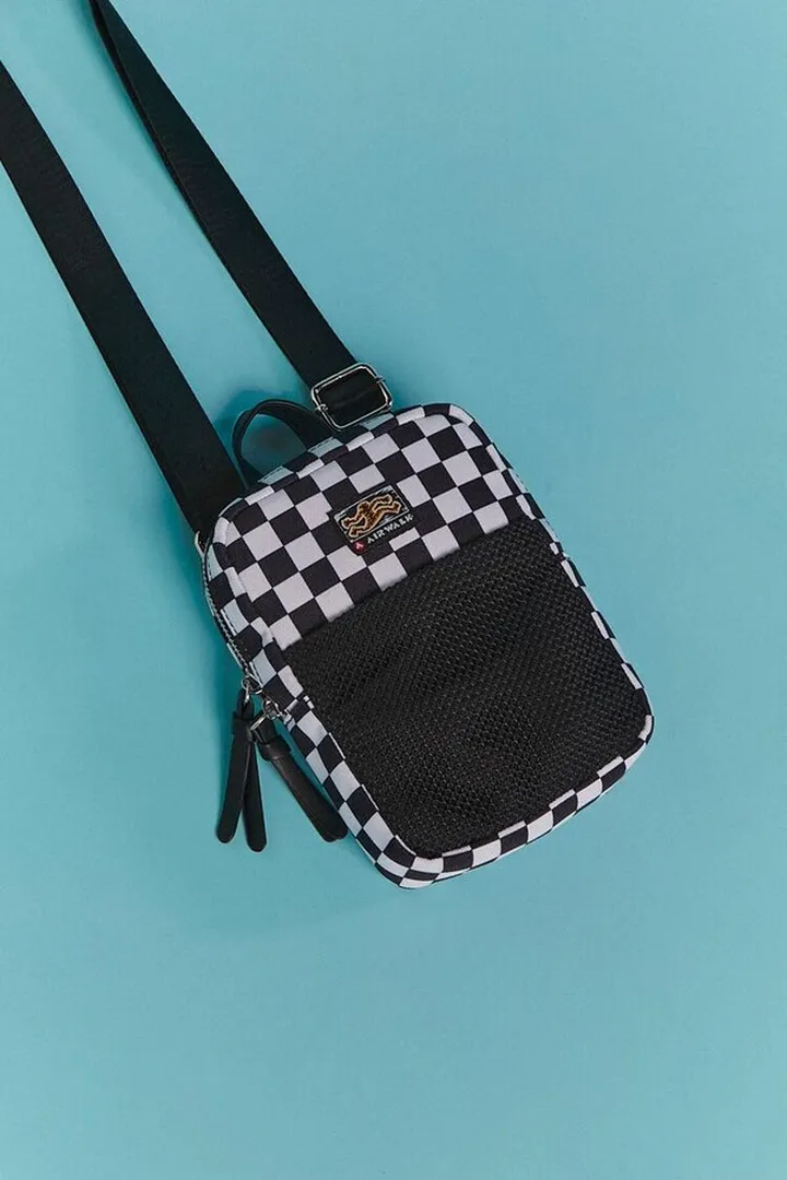 Airwalk Checkered Mini Messenger Bag