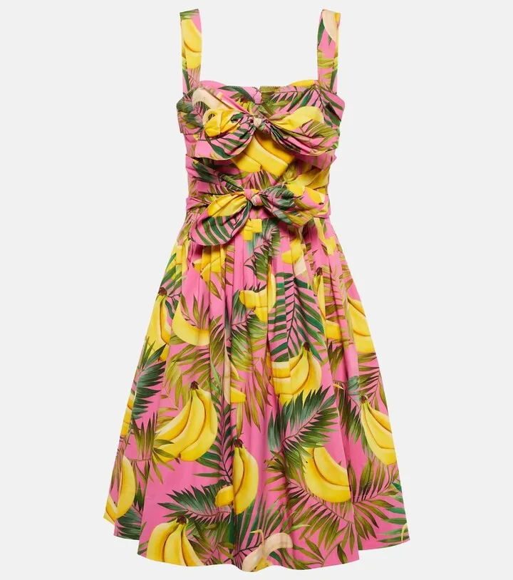 Cotton poplin-blend midi dress
