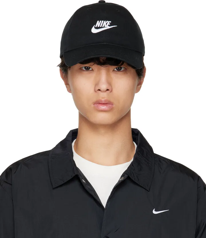 Nike Black Sportswear Heritage86 Futura Washed Cap