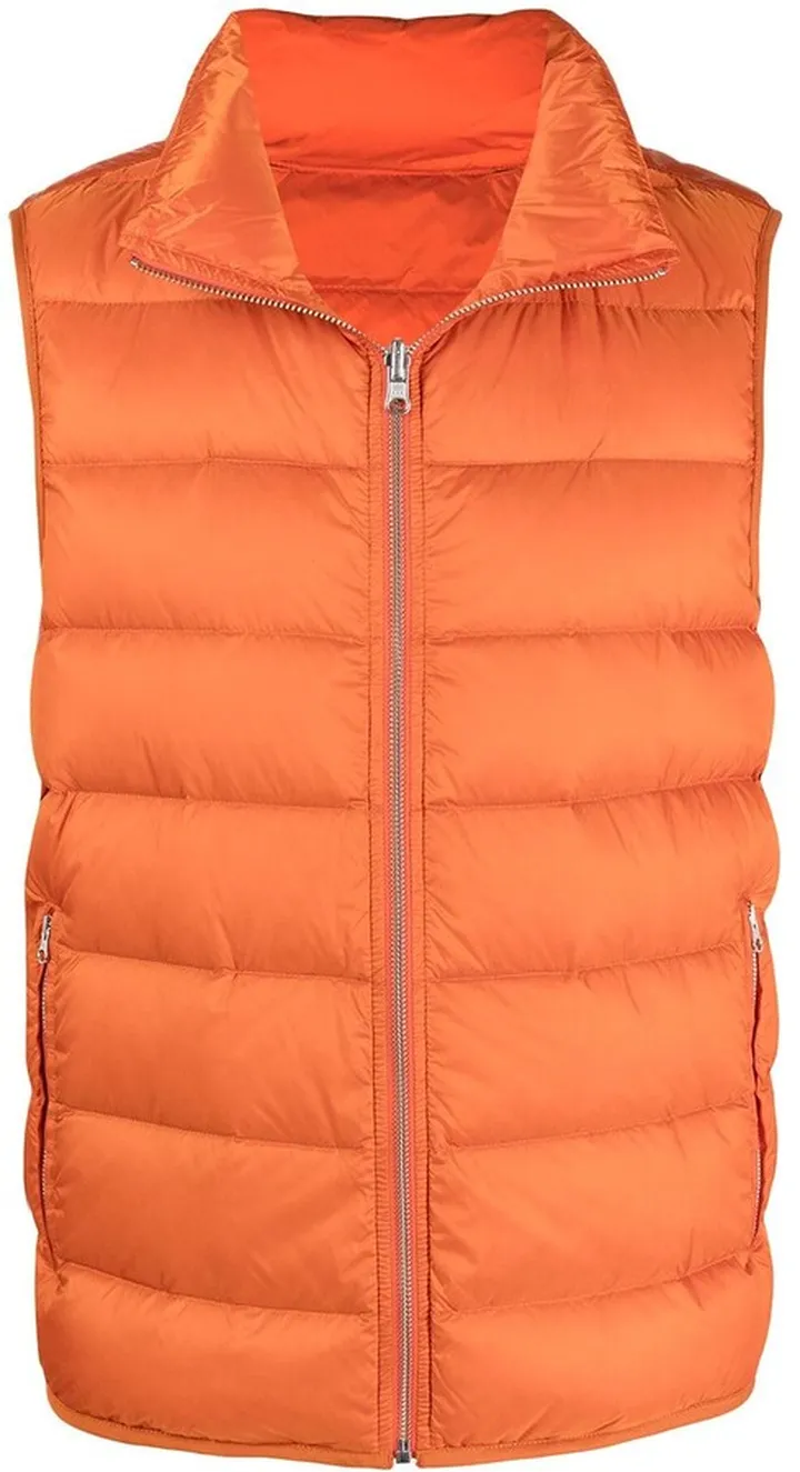 High-Neck Quilted Gilet