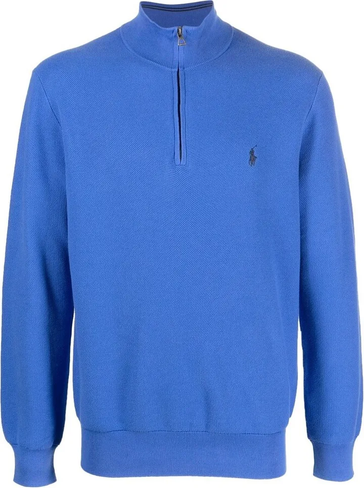 Short-Zip Pullover Jumper