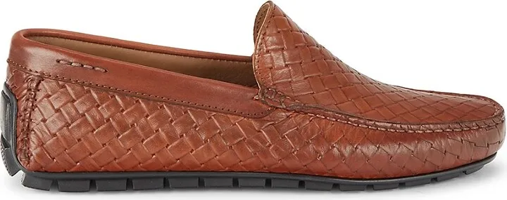 Bahama Woven Leather Driving Loafers