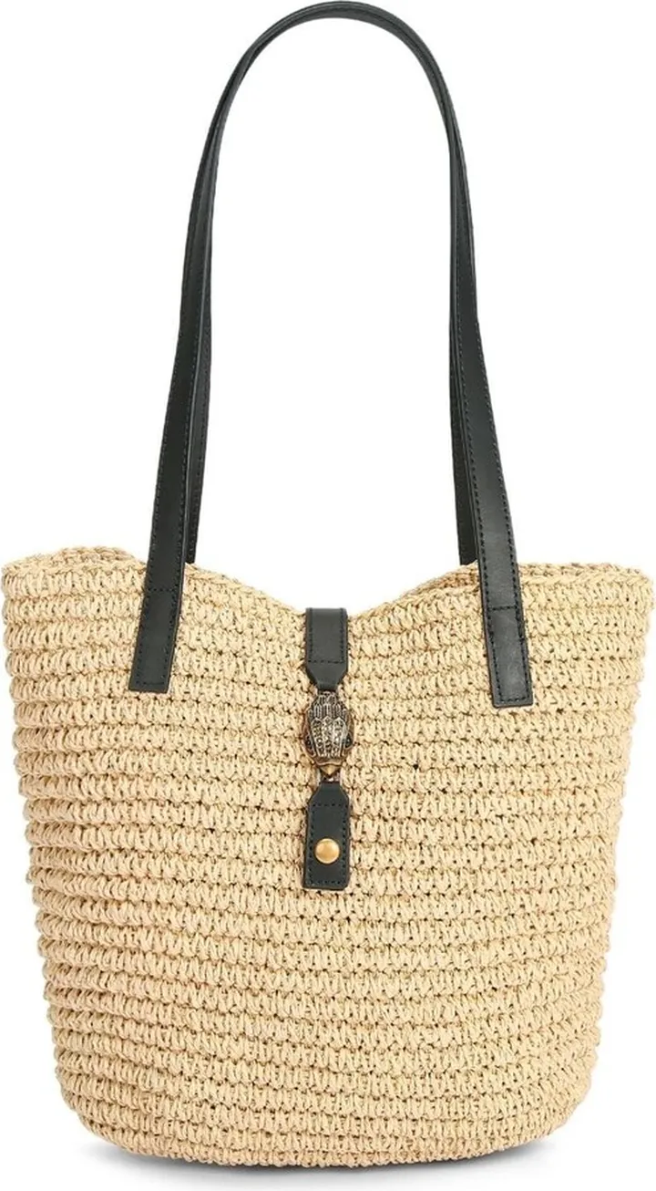 Hampton woven-raffia tote bag