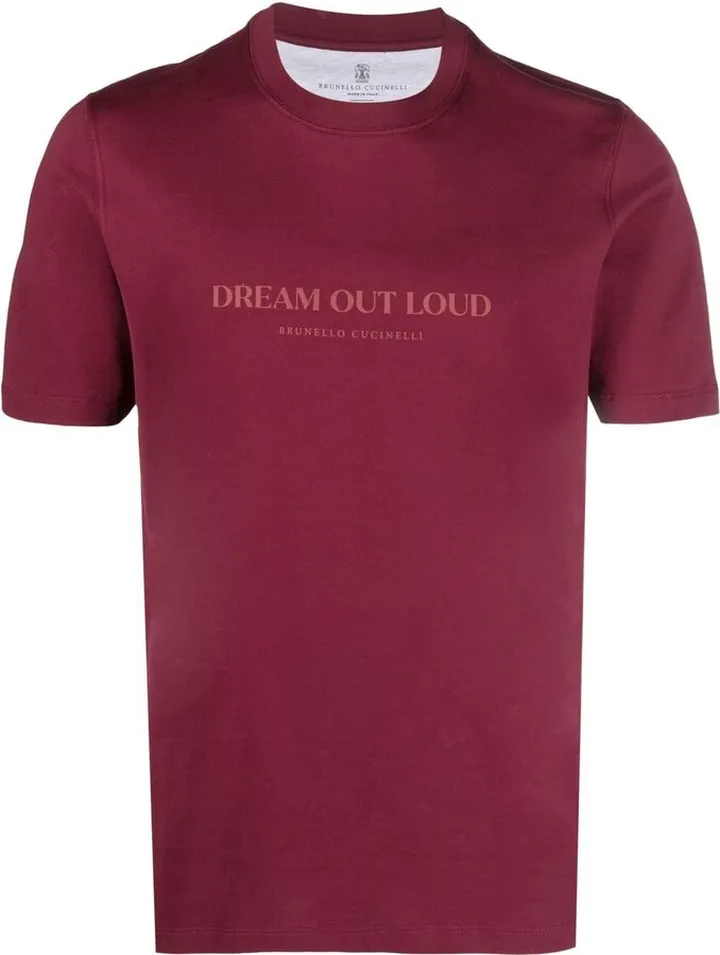 slogan-print cotton T-shirt