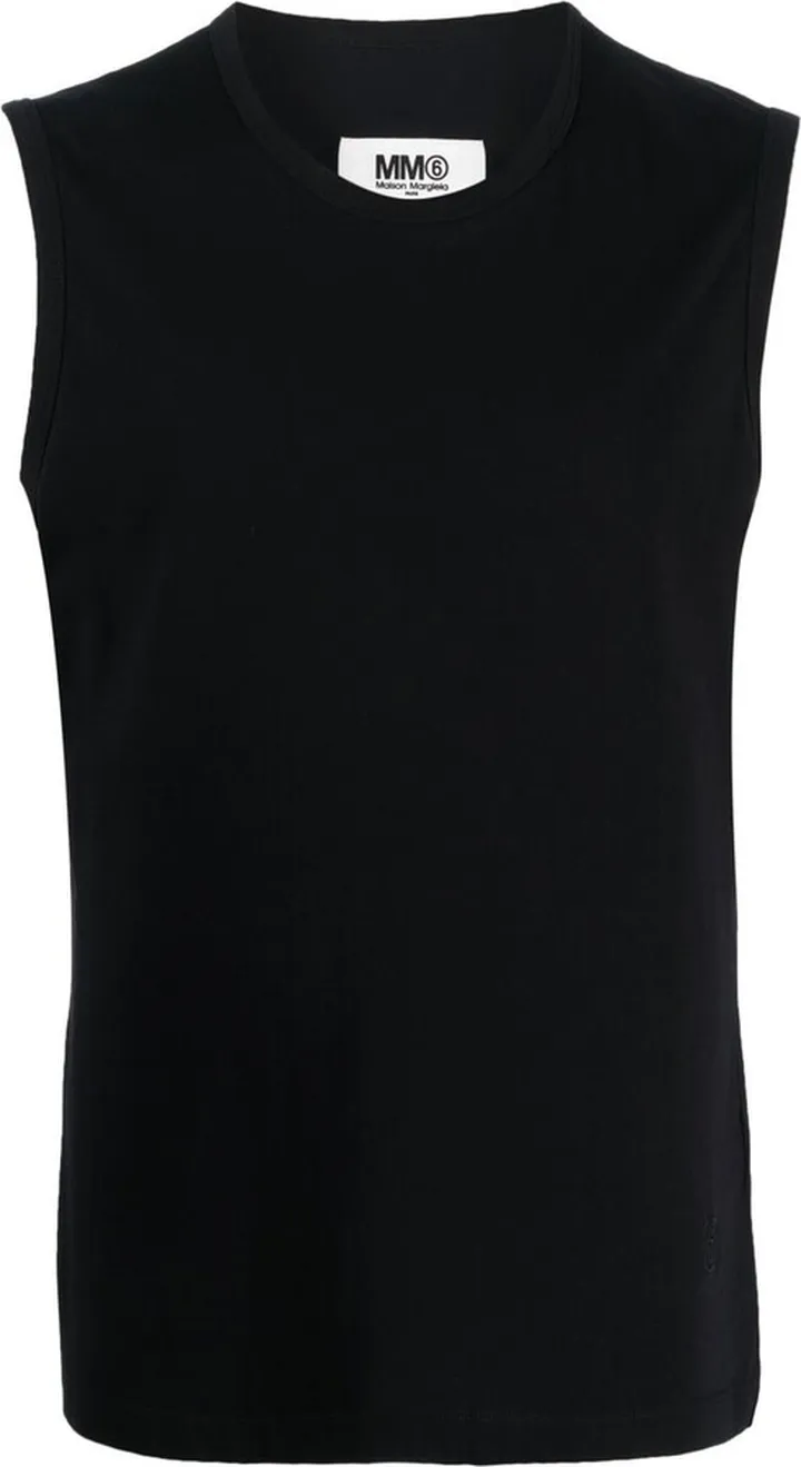 Crew Neck Sleeveless Top