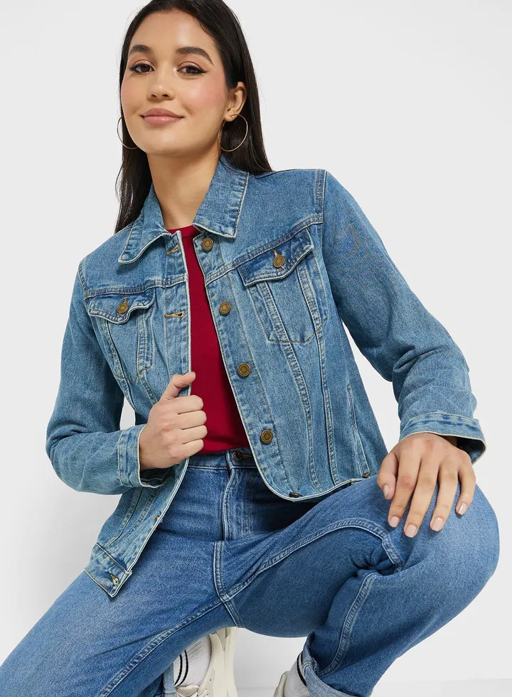 Denim Pocket Detail Jacket