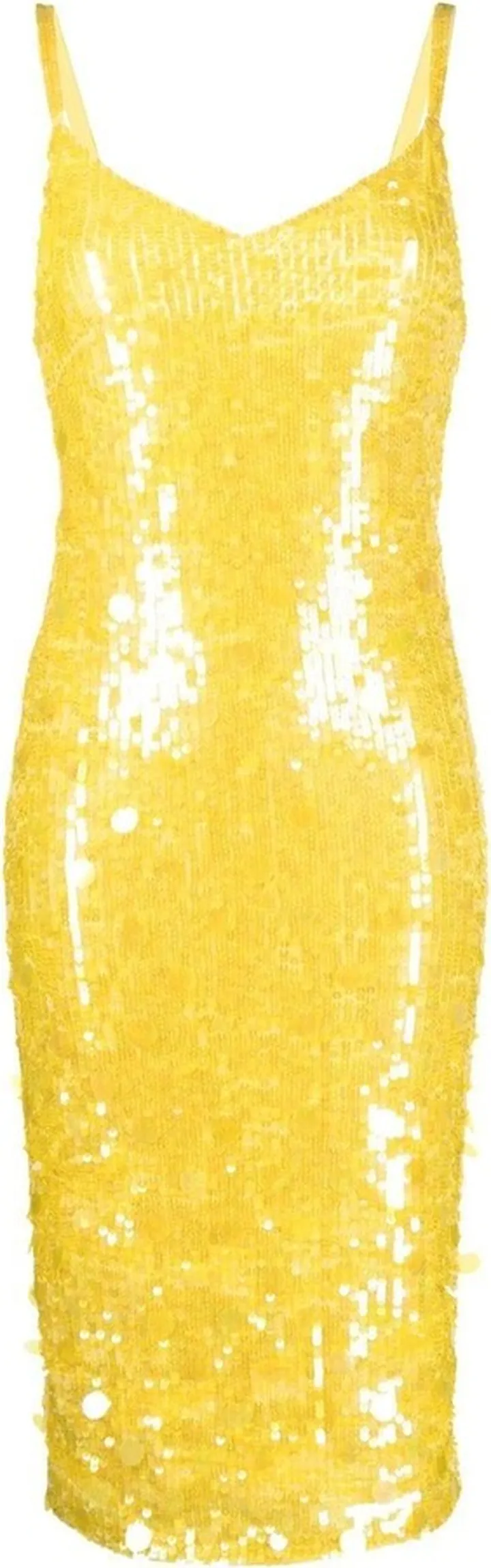Sequin-Embellished Midi Dress