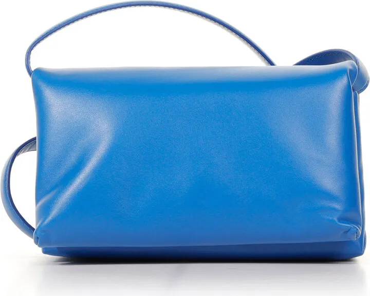 Blue Leather Prisma Small Bag