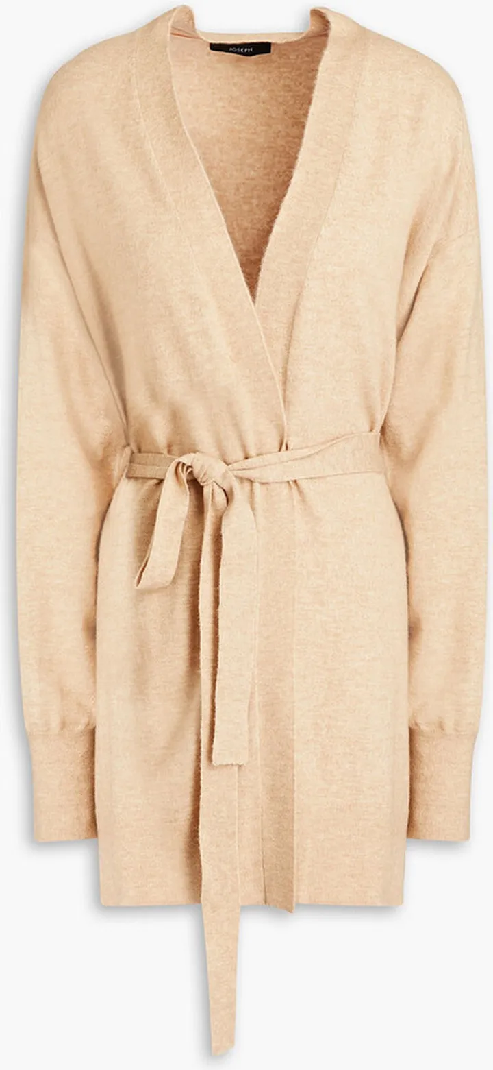 Mélange knitted cardigan