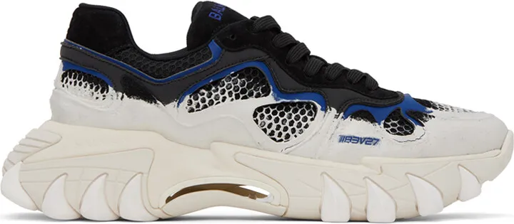 Balmain Black & White B-East Sneakers