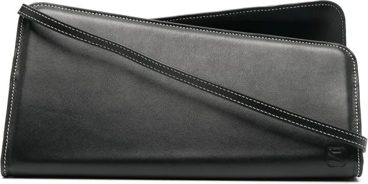 Asymmetric Leather Tote Bag