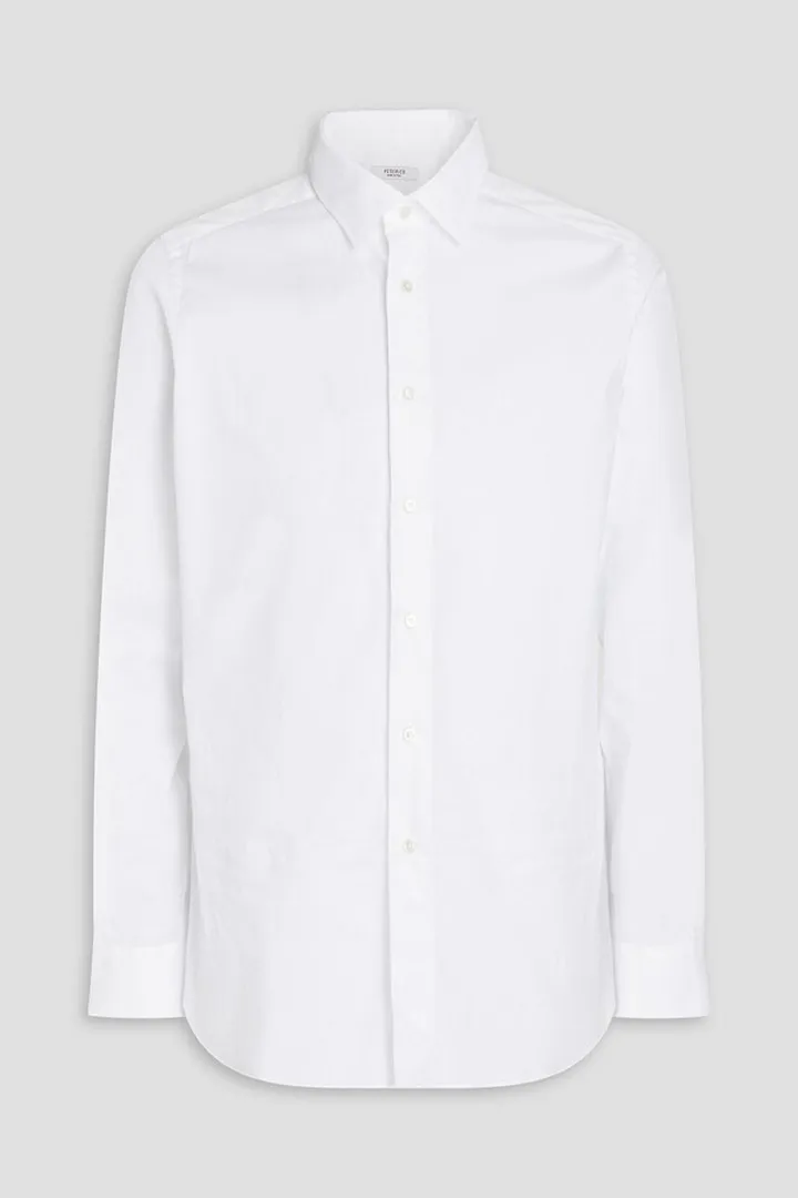 Stretch-cotton poplin shirt