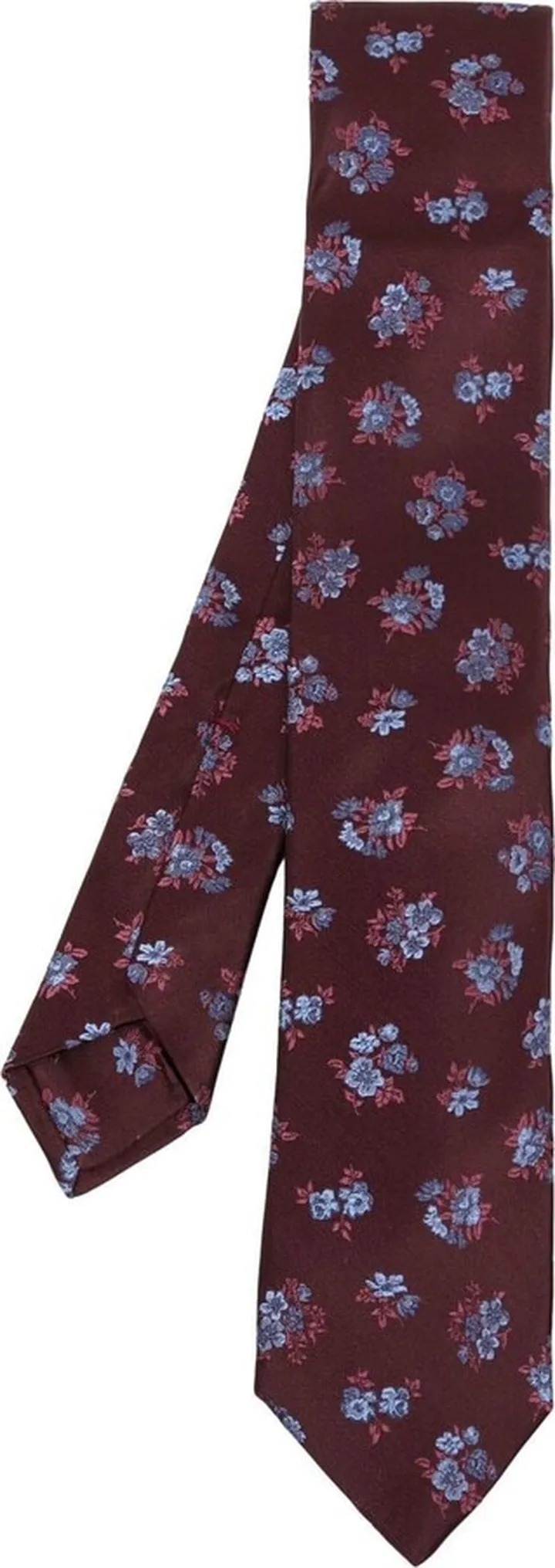 Floral-Jacquard Silk Tie