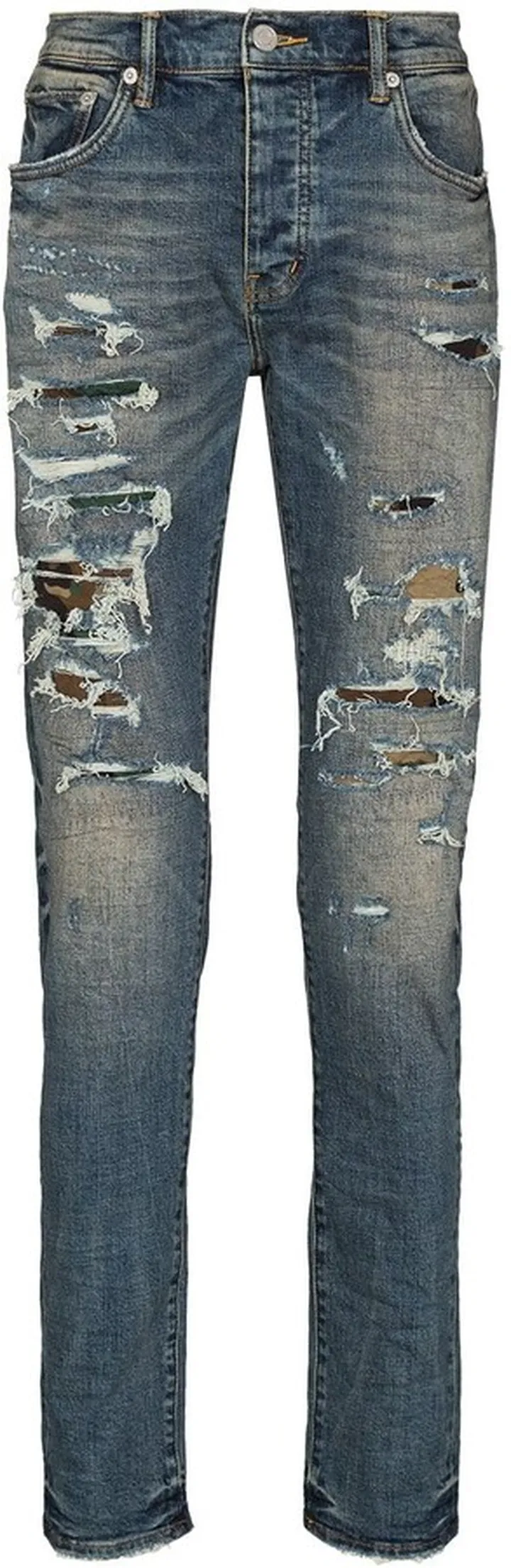 Ripped Skinny-Cut Jeans