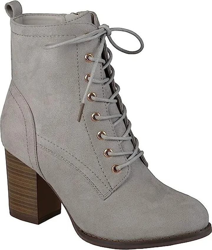 Journee Collection Baylor Bootie (Grey) Women's Shoes