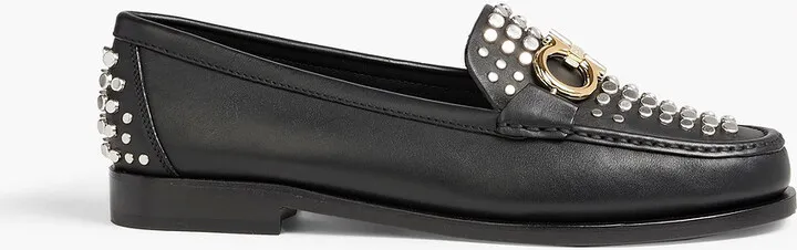 Rolo studded leather loafers