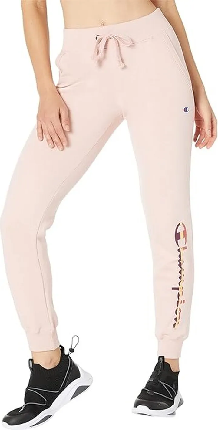 Champion Powerblend Joggers (Sheer Pale Pink) Women's Clothing