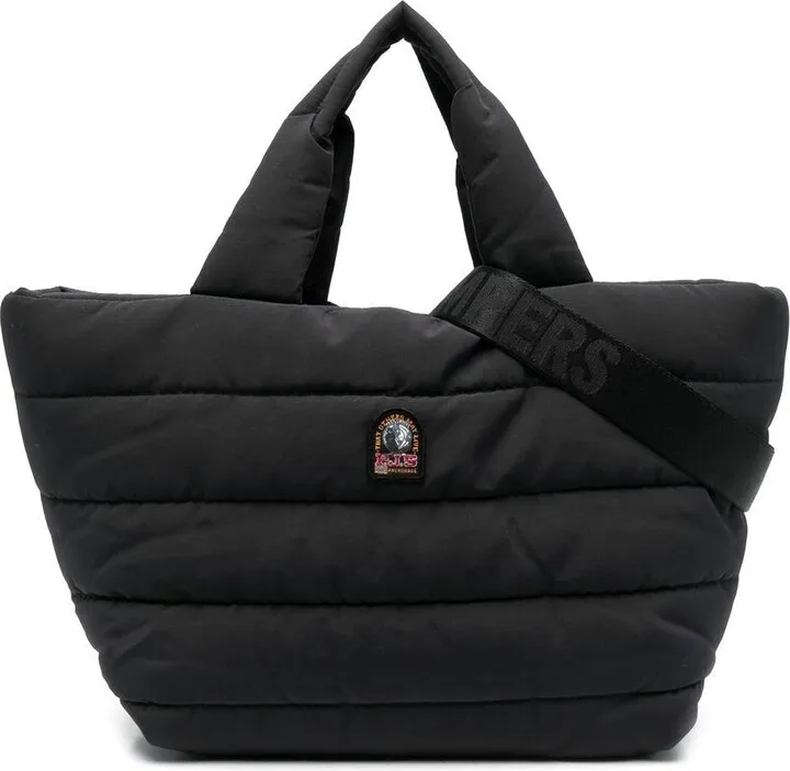 Logo-Patch Quilted Tote