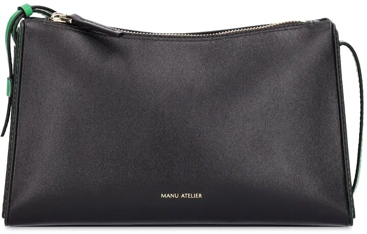 Prism bi-color leather shoulder bag