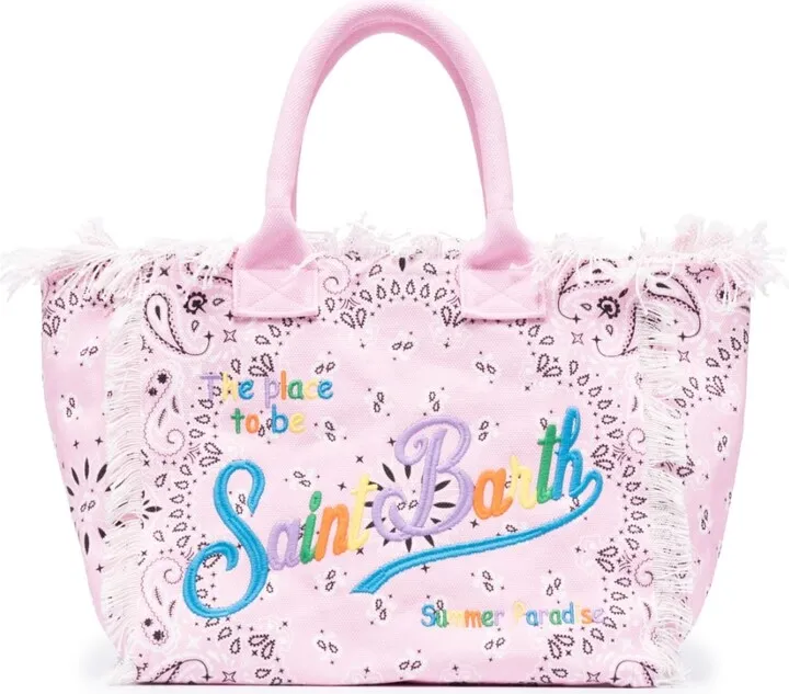 Vanity bandana-print beach bag