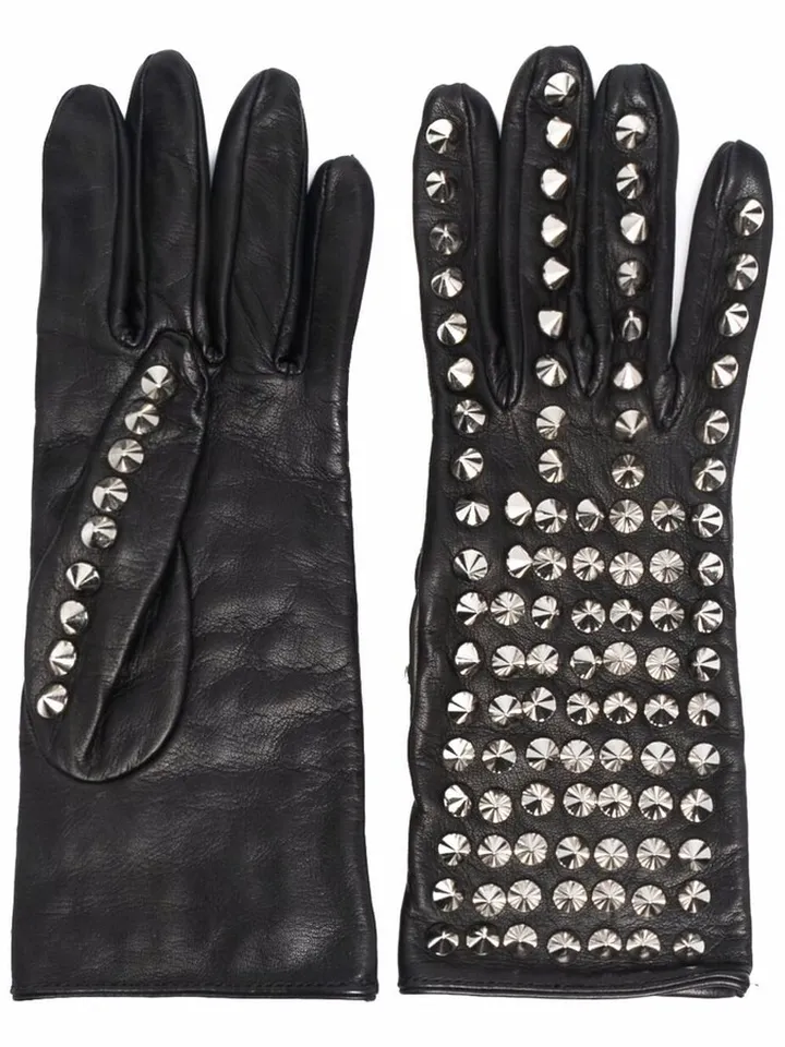 Studded Leather Gloves