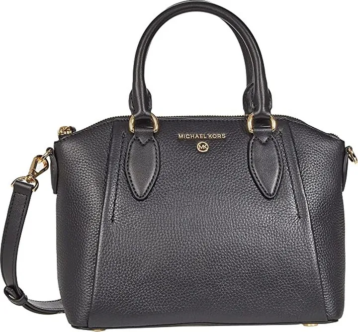 MICHAEL Michael Kors Sienna Medium Messenger (Black) Handbags