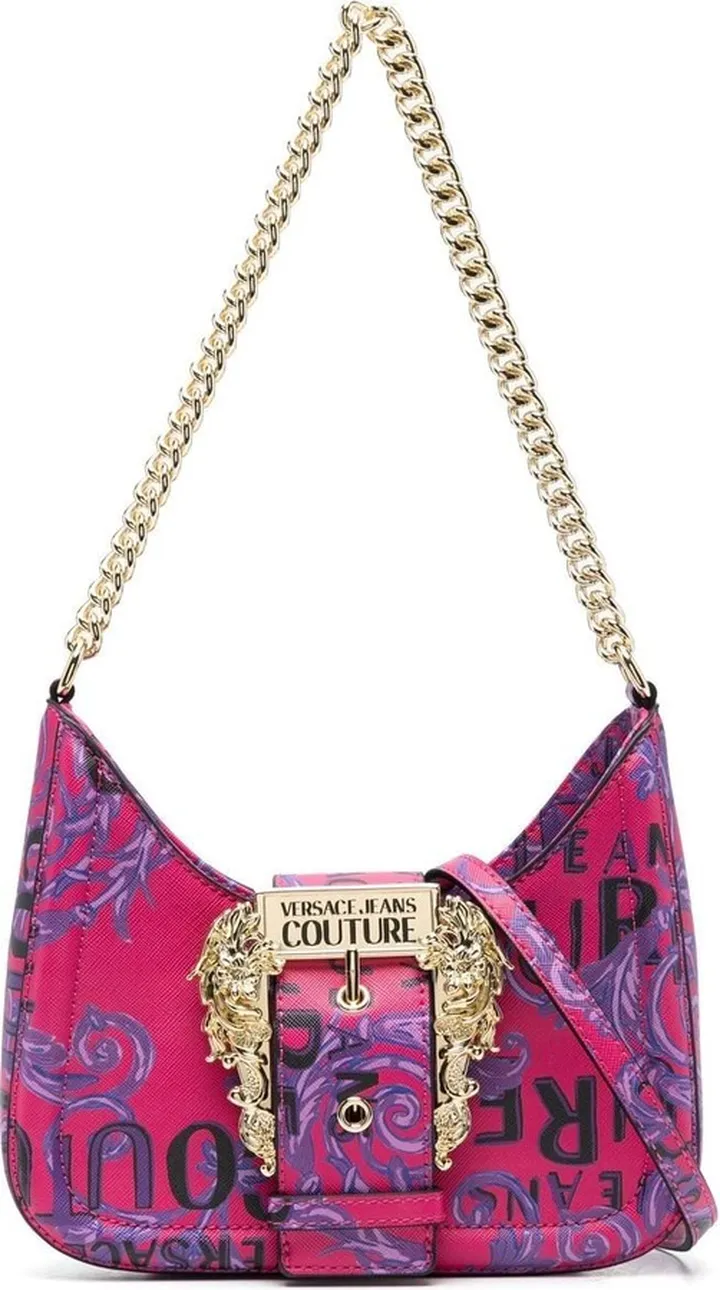 Couture-print shoulder bag