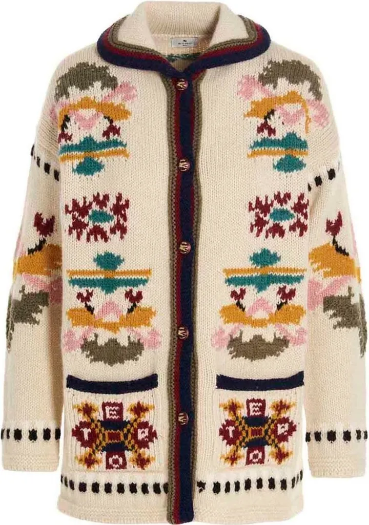 Etro Jacquard Long-Sleeved Knitted Jacket
