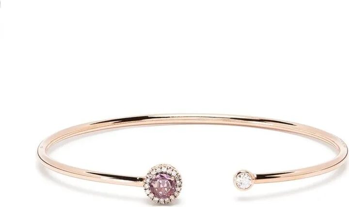 18kt Rose Gold Sapphire And Diamond Cuff Bracelet