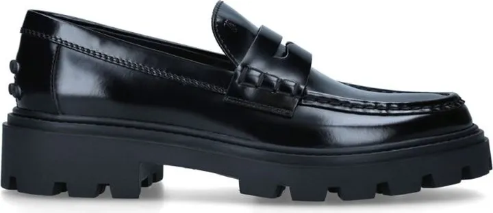 Tod'S Leather Gomma Pesante Loafers