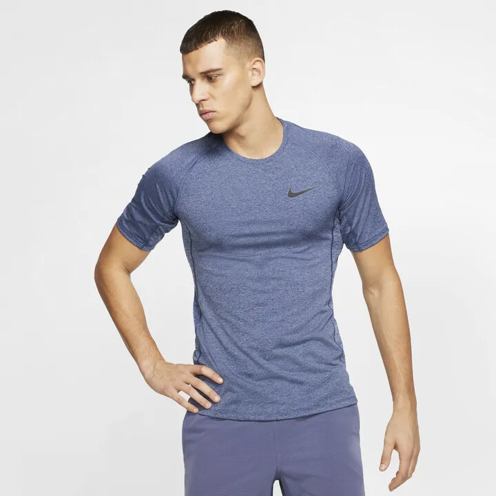 Men's Nike Pro Short-Sleeve Top in Blue