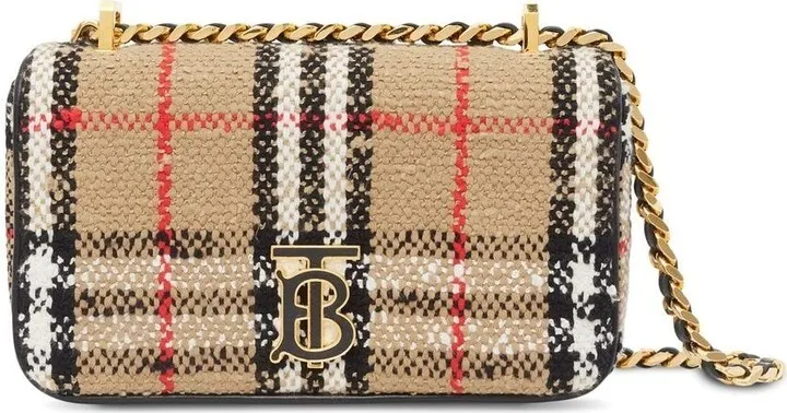 Vintage-check bouclé Lola bag