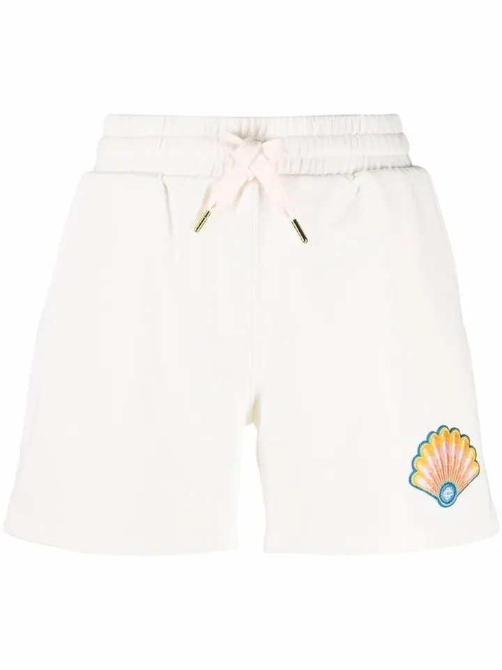 Tennis-club icon organic cotton shorts