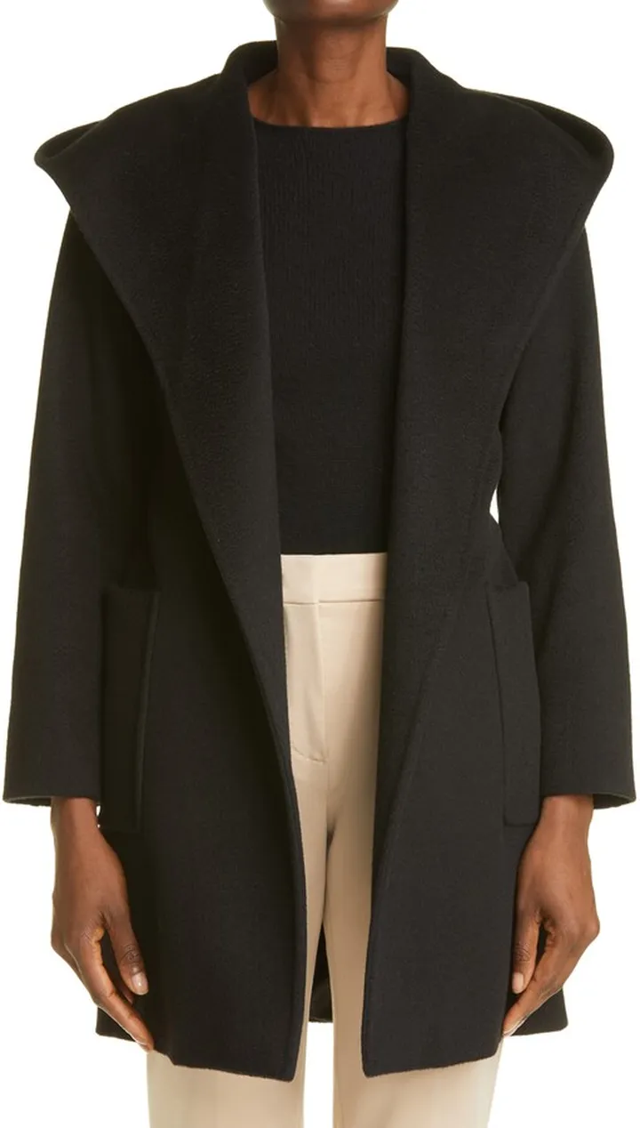 Rialto Hooded Camel Hair Coat