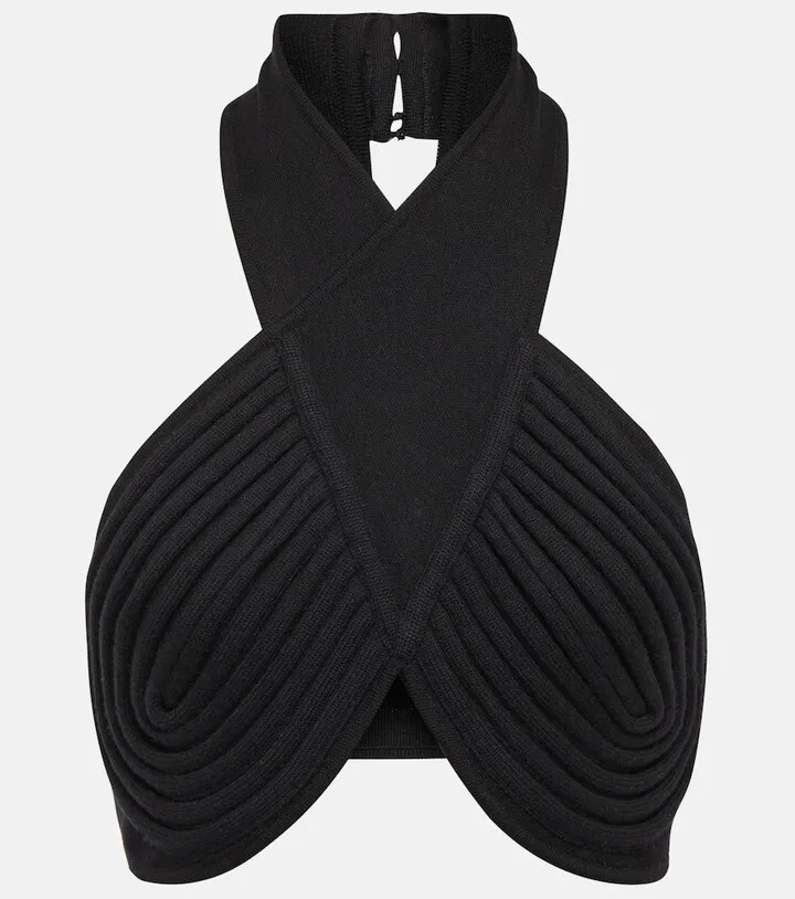 Eris halterneck wool bralette